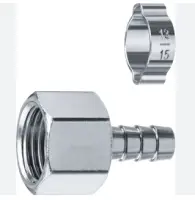 Штуцер-елочка 10мм -1/4" F, переходник с обжимным хомутом, 64923-1/4-10, , шт в интернет-магазине Патент24.рф