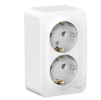 Розетка BLANCA наруж., двойная, с заз., б/шторок, изол.пл. 16А, 250В, белый BLNRA010211, , шт в интернет-магазине Патент24.рф