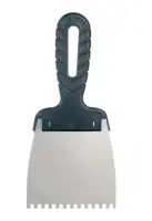 Шпатель нерж. 100мм зуб 4х4мм арт. 1009-10-04, , шт в интернет-магазине Патент24.рф