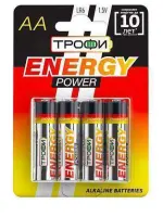 Элемент питания ТРОФИ Basic/Energy Power LR6/316 BL4, , упак в интернет-магазине Патент24.рф