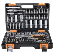 Набор инструментов Вихрь 1/2" 1/4" CrV в кейсе 108 предм. , , шт в интернет-магазине Патент24.рф