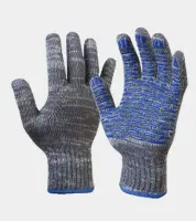 Перчатки х/б с ПВХ серые, , пар в интернет-магазине Патент24.рф