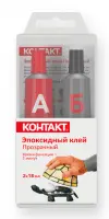 Клей КОНТАКТ эпоксидный 2х18гр прозрачный арт. КЭ 144-Б36, , шт в интернет-магазине Патент24.рф