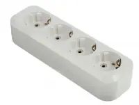 Колодка удлинителя UNIVersal 4 гн. с заз. 16А 250В Е304, , шт в интернет-магазине Патент24.рф