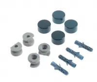 Зеркалодержатель d17мм мет.+пласт. №4 мат.никель (4шт), , упак в интернет-магазине Патент24.рф