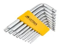 Набор ключей TORX Ultima 9шт CrV короткие T10-T50, , набор в интернет-магазине Патент24.рф