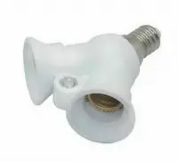 Переходник Ecola с цоколя Е14 на 2хЕ14 F4T24WEAY, , шт в интернет-магазине Патент24.рф