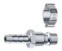 Штуцер-елочка 8мм -1/4" М, переходник с обжимным хомутом, 64924-1/4-08, , шт в интернет-магазине Патент24.рф