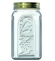 Банка с крышкой металл.квадратная 1000мл , , шт в интернет-магазине Патент24.рф