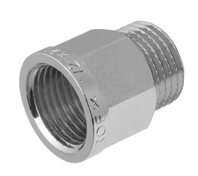 Гайка удлинительная шестигранная 1/2"х20мм никель JIF 281, , шт в интернет-магазине Патент24.рф