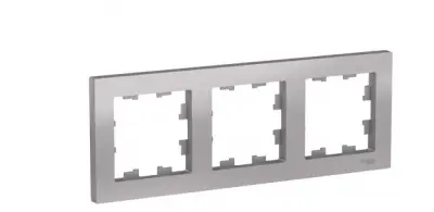 Рамка ATLASDESIGN трехпост. унив. алюминий ATN000303, , шт в интернет-магазине Патент24.рф