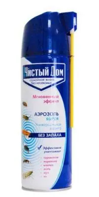 Чистый дом Аэрозоль от лет. и ползающ. 400мл б/запаха 02-855, , шт в интернет-магазине Патент24.рф