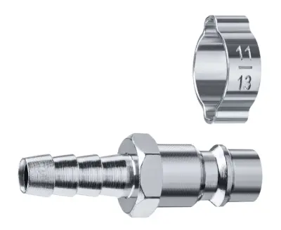 Штуцер-елочка 8мм -1/4" М, переходник с обжимным хомутом, 64924-1/4-08, , шт в интернет-магазине Патент24.рф