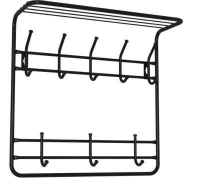 Вешалка настен. д/одежды 60х22х58см с/полкой 2яруса , , шт в интернет-магазине Патент24.рф Вешалка настен. д/одежды 60х22х58см с/полкой 2яруса , , шт в интернет-магазине Патент24.рф