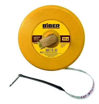 Лента мерная фиберглассовая 20м БИБЕР 40212, , шт в интернет-магазине Патент24.рф