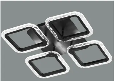 Светильник настенно-потолочный 6493/4S BK, , шт в интернет-магазине Патент24.рф