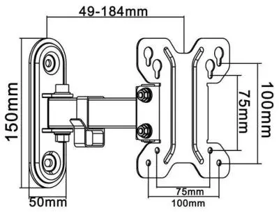 Кронштейн для ТВ ITech LCD122 (13-27")  white в интернет-магазине Патент24.рф