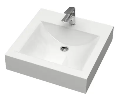 Раковина Ирен V57D1 (сигн.белый) Bergg lab с кронштейнами С057D001-K, , шт в интернет-магазине Патент24.рф