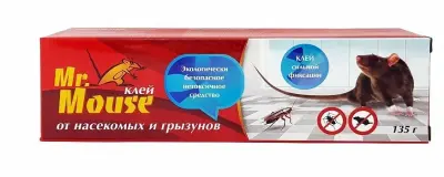 Клей Mr. Mouse от грызунов, насекомых 135г М-002, , шт в интернет-магазине Патент24.рф