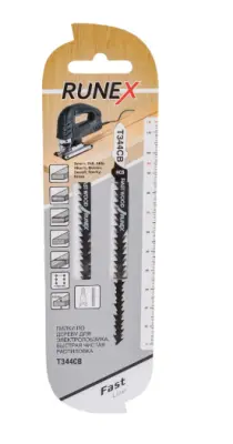 Пилки для лобзика Т344СВ RUNEX 115х95мм древ., ДСП h=5-40мм , , шт в интернет-магазине Патент24.рф