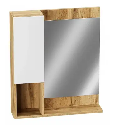 Шкаф зеркальный Феникс 600 дуб вотан Gradeonika, , шт в интернет-магазине Патент24.рф