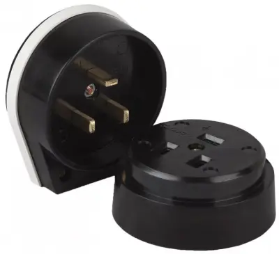 Разъем (3-х штырьк.) РШ-ВШ 32А 220В, , шт в интернет-магазине Патент24.рф