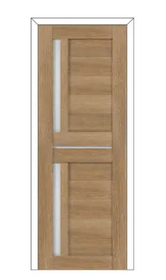 Дверное полотно ОЛОВИ Орегон 800х2000 Дуб Шале экошпон остеклованное б/притвора б/фурнитуры, , шт в интернет-магазине Патент24.рф