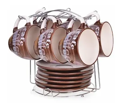 Набор чайный 13пр. 250мл. на мет/подст арт.23538, , шт в интернет-магазине Патент24.рф