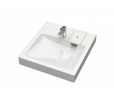 Раковина Марго V58D1 (сигн.белый) Bergg lab 500х546 с кронштейнами C058D001, , шт в интернет-магазине Патент24.рф