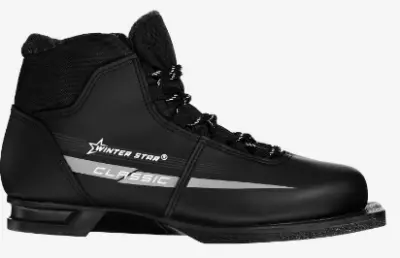 Ботинки лыжные Winter Star classic черный (лого серый) 75 р.46 9796057, , пар в интернет-магазине Патент24.рф