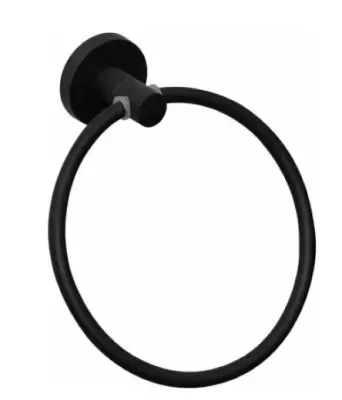Держатель д/полотенца кольцо черный 8704, , шт в интернет-магазине Патент24.рф