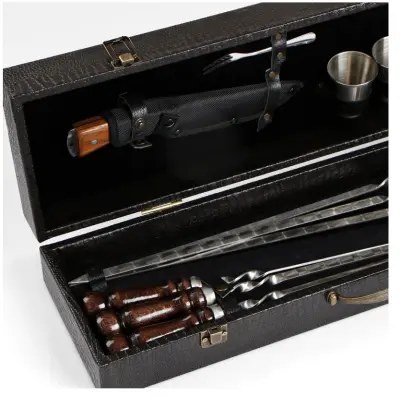 Набор шампуров "Сокол" в кейсе из эко-кожи №26 9310105, , шт в интернет-магазине Патент24.рф