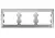 Рамка GLOSSA 3 поста алюминий горизонт. GSL000303, , шт в интернет-магазине Патент24.рф