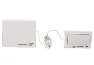 Звонок ГАЛАКТИКА D-100 на батарейках, 12 мелодий, проводная кнопка, , шт в интернет-магазине Патент24.рф