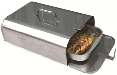 Духовка переносная нерж. 45х33х17см с противнем д306, , шт в интернет-магазине Патент24.рф