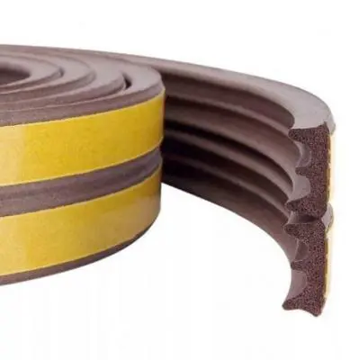 Уплотнитель для окон и дверей TECH-TOP самокл. 9 х 8мм D-профиль, цвет в ассортименте, , пог. м в интернет-магазине Патент24.рф