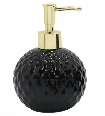 Дозатор для жидкого мыла ВаннДерБлэк фарфор, черный 60702 MasterHouse, , шт в интернет-магазине Патент24.рф