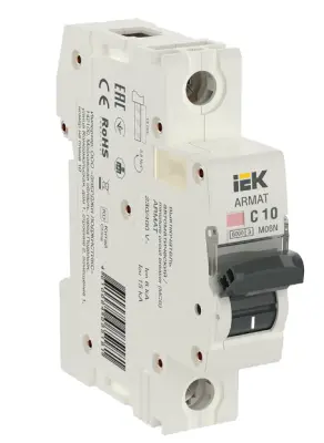 Выключ. автомат. ARMAT 1 пол. C 10А M06N, , шт в интернет-магазине Патент24.рф