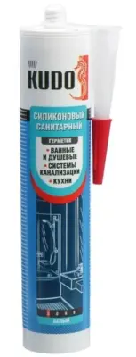 Герметик KUDO силик.санит. белый 280мл KSK-121 KUSSIL280S-1, , шт в интернет-магазине Патент24.рф