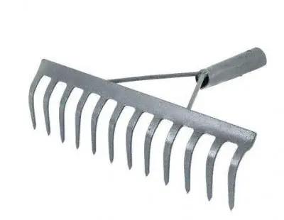 Грабли прямые мет 12 зуб б/чер тулейка д32см ГП-12/ГШ-12, , шт в интернет-магазине Патент24.рф