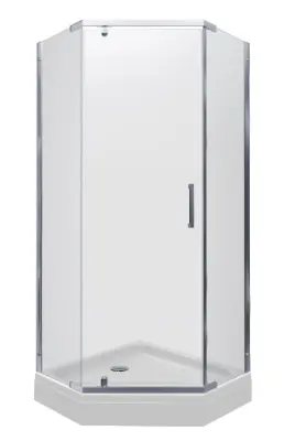 Ограждение душевое Дека-Хром 90х90 пятиуг.низ.подд.(3 места+сифон) DK278, , шт в интернет-магазине Патент24.рф