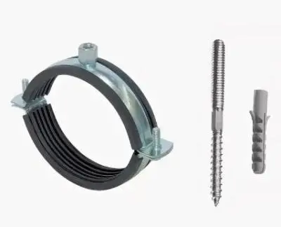 Хомут оцинк. с рез.упл. 1 1/2" 47-53мм с гайкой М8 Terma 24255, , шт в интернет-магазине Патент24.рф