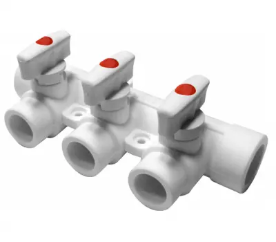 Коллектор PPRC c 3-мя вых. 25-20 PRO AQUA PA6710308P, , шт в интернет-магазине Патент24.рф