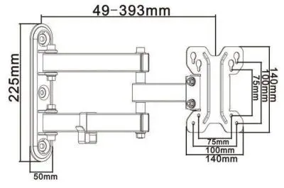 Кронштейн для ТВ ITech LCD123 (13-27")  white в интернет-магазине Патент24.рф