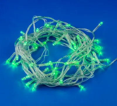 Электрогирлянда-нить ULD-S0500-050/DTA 50LED зеленый 5м 8реж. 3,6W IP20 Uniel, , шт в интернет-магазине Патент24.рф