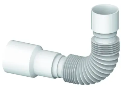 Труба гофрированная Unicorn 40х40/50 400мм D40, , шт в интернет-магазине Патент24.рф