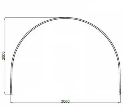 Дуга д/оцинкованной теплицы 3м 25х25 (1шаг), , шт в интернет-магазине Патент24.рф