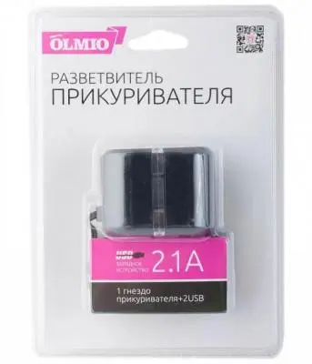 Разветвитель Olmio 1+2USB CC-003 ПР038487 в интернет-магазине Патент24.рф