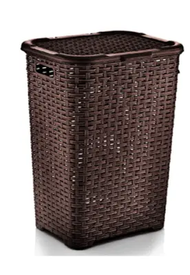 Корзина пл. д/белья 60л Плетеная 44х34х110см 05004, , шт в интернет-магазине Патент24.рф