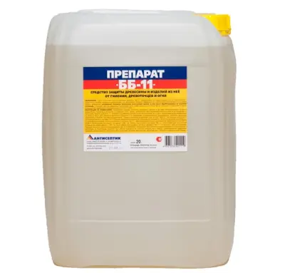 Антисептик ББ-11 огнебиозащитный состав 20л, , шт в интернет-магазине Патент24.рф